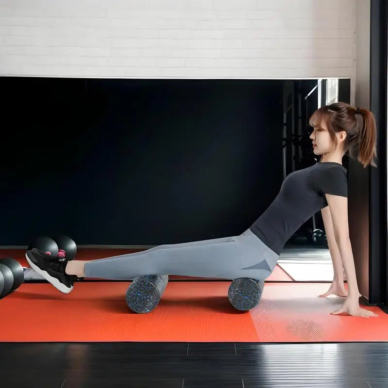 Yoga Roller Foam Smooth Foam Roller Lightweight Travel Foam Roller Practical Pilates Roller Exercise Foam Roller for Back Legs