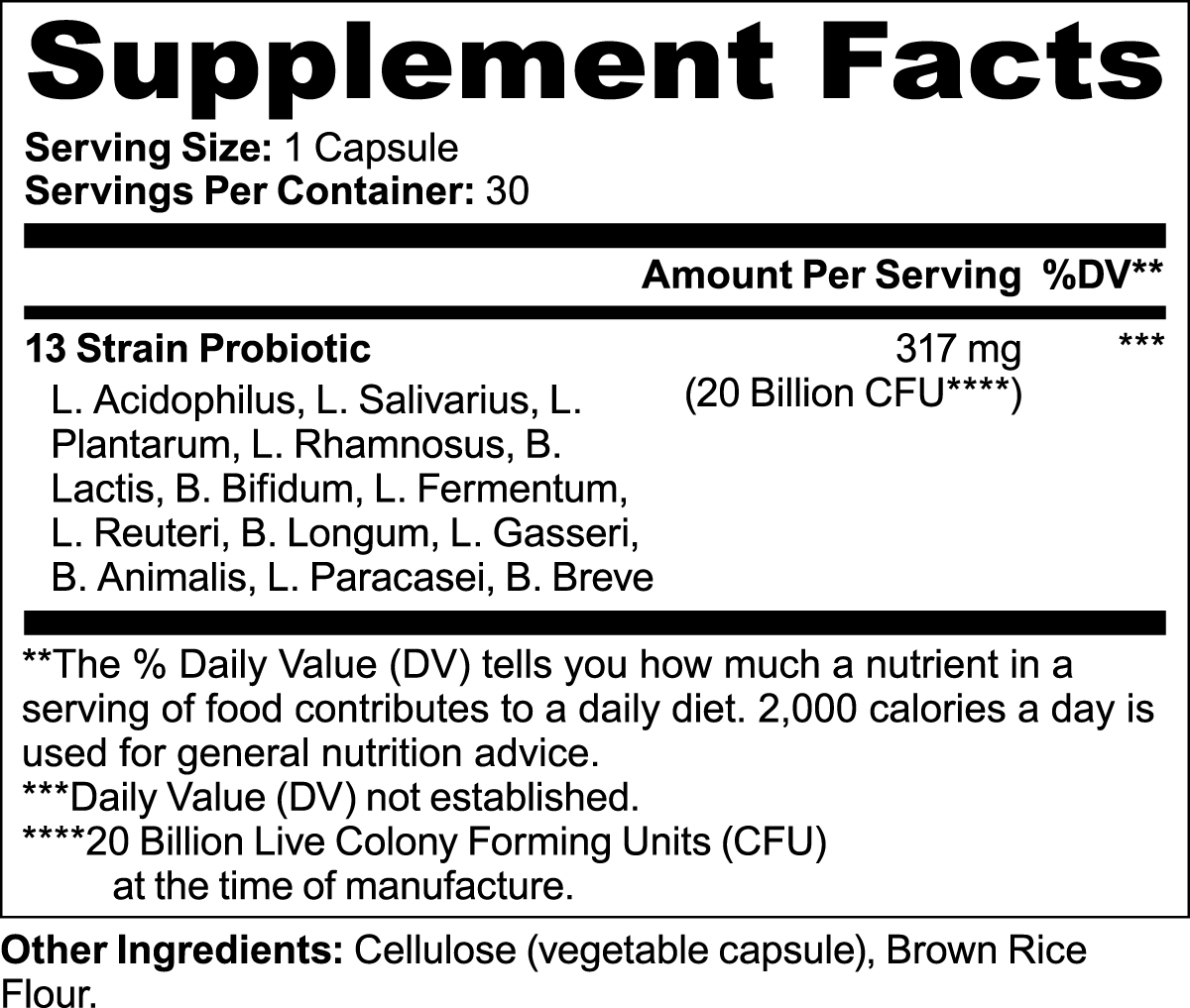 Probiotic 20 Billion (Gut Health)
